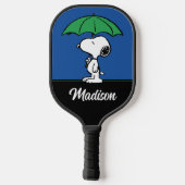 Erdnüsse | Snoopy Green Umbrella Pickleball Schläger (Rückseite)