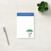 Erdnüsse | Snoopy Green Umbrella Post-it Klebezettel (Büro)