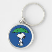 Erdnüsse | Snoopy Green Umbrella Schlüsselanhänger (Vorne)