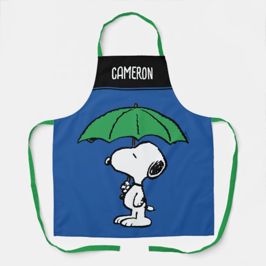 Erdnüsse | Snoopy Green Umbrella Schürze (Vorderseite)