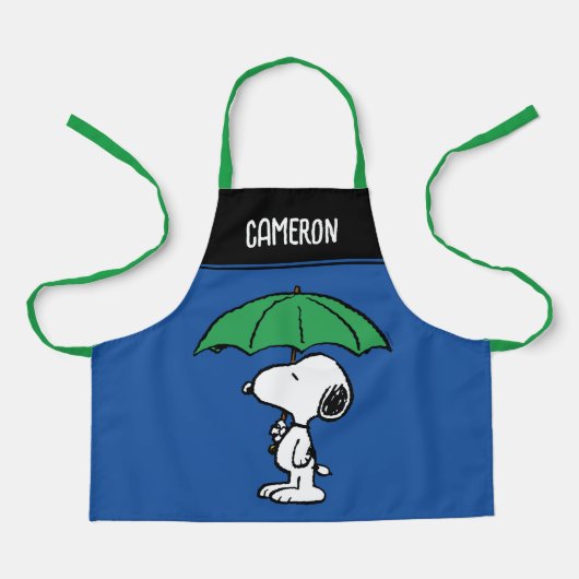 Erdnüsse | Snoopy Green Umbrella Schürze (Vorderseite)