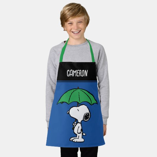 Erdnüsse | Snoopy Green Umbrella Schürze (Getragen)