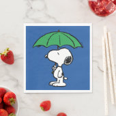 Erdnüsse | Snoopy Green Umbrella Serviette (Beispiel)