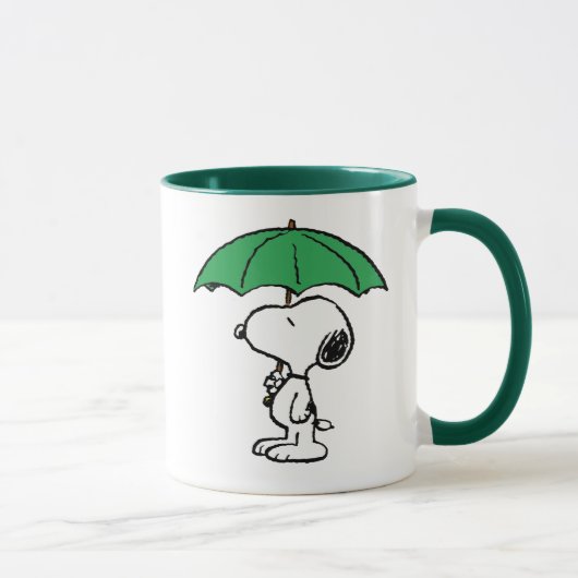 Erdnüsse | Snoopy Green Umbrella Tasse (Rechts)
