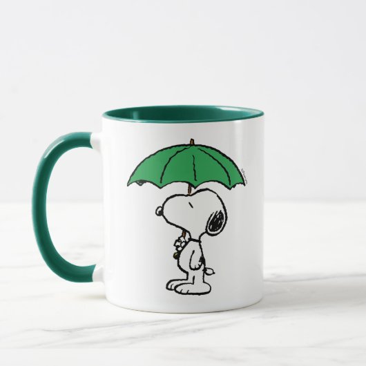 Erdnüsse | Snoopy Green Umbrella Tasse (Links)