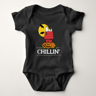 Erdnüsse Snoopy Halloween Doghouse Baby Strampler