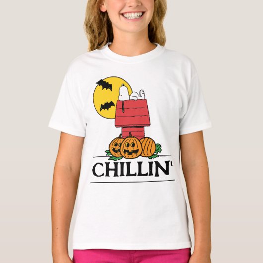 Erdnüsse | Snoopy Halloween Doghouse T-Shirt (Vorderseite)