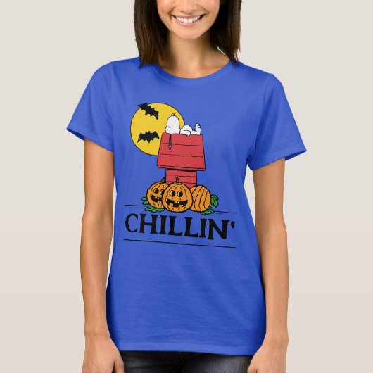 Erdnüsse | Snoopy Halloween Doghouse T-Shirt (Vorderseite)
