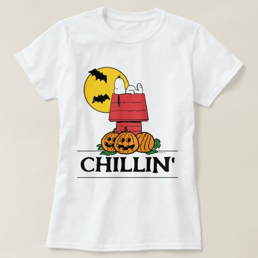 Erdnüsse | Snoopy Halloween Doghouse T-Shirt (Design vorne)