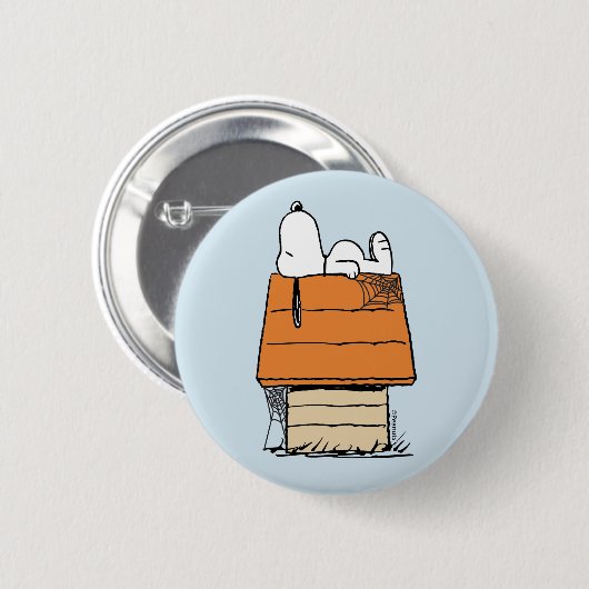 Erdnüsse | Snoopy Halloween Nickerchen Button (Vorne & Hinten)