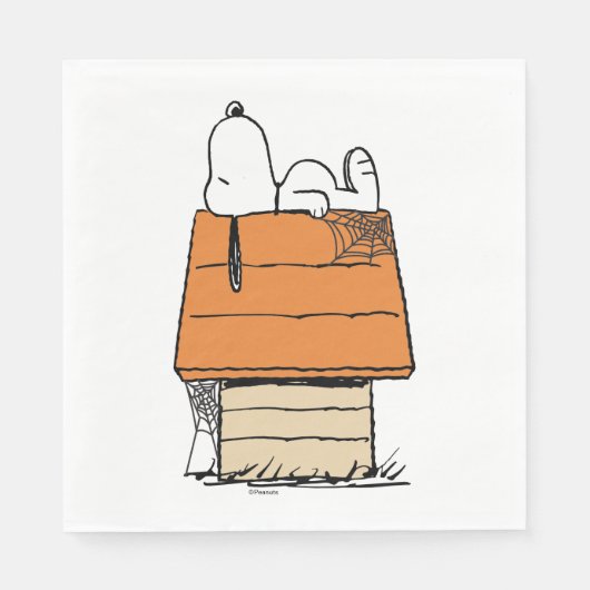 Erdnüsse | Snoopy Halloween Nickerchen Serviette (Vorderseite)