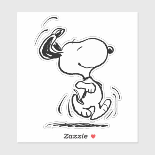 Erdnüsse | Snoopy Happy Dance Aufkleber (Blatt)