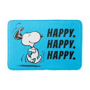 Erdnüsse   Snoopy Happy Dance Badematte