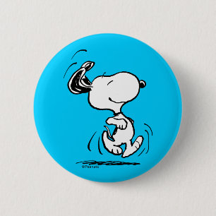 Erdnüsse   Snoopy Happy Dance Button