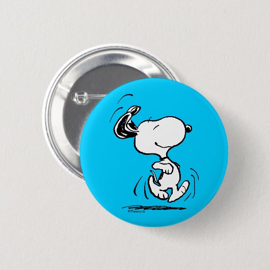 Erdnüsse | Snoopy Happy Dance Button (Vorne & Hinten)
