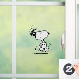 Erdnüsse   Snoopy Happy Dance Fensteraufkleber