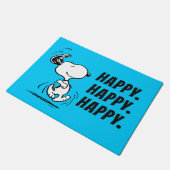 Erdnüsse | Snoopy Happy Dance Fußmatte (Schrägansicht)