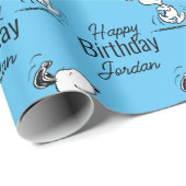 Erdnüsse | Snoopy Happy Dance Geschenkpapier (Rolleneckpunkt)