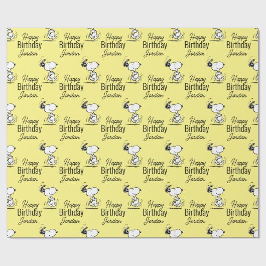 Erdnüsse | Snoopy Happy Dance Geschenkpapier (Flach)