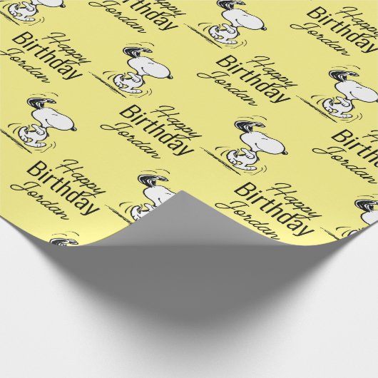 Erdnüsse | Snoopy Happy Dance Geschenkpapier (Ecke)