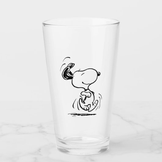 Erdnüsse | Snoopy Happy Dance Glas (Vorderseite)