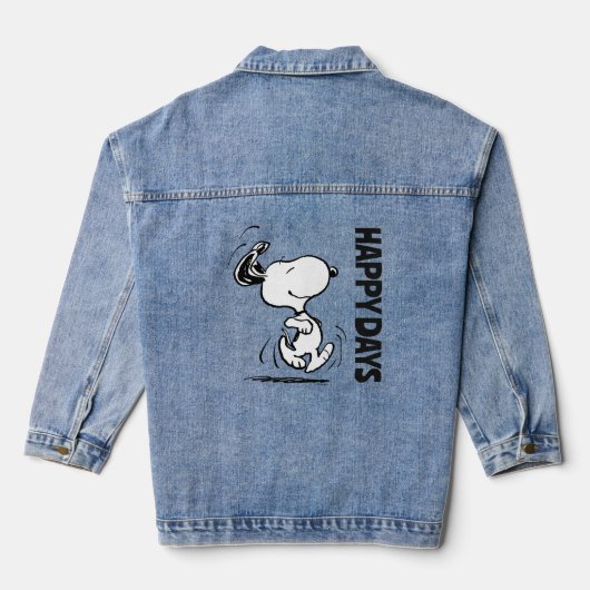 Erdnüsse | Snoopy Happy Dance Jeansjacke (Rückseite)