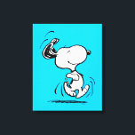 Erdnüsse | Snoopy Happy Dance Leinwanddruck<br><div class="desc">Snoopy ist der liebliche Beagle von Charlie Brown im Comic-Streifen Peanuts von Charles M. Schulz. Karo aus diesem niedlichen Peanuts Design mit diesem lieblichen Hund.</div>