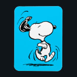 Erdnüsse | Snoopy Happy Dance Magnet<br><div class="desc">Snoopy ist der liebliche Beagle von Charlie Brown im Comic-Streifen Peanuts von Charles M. Schulz. Karo aus diesem niedlichen Peanuts Design mit diesem lieblichen Hund.</div>