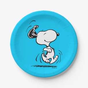 Erdnüsse   Snoopy Happy Dance Pappteller
