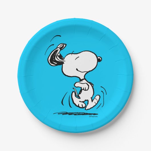 Erdnüsse | Snoopy Happy Dance Pappteller (Vorderseite)