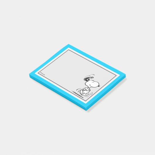 Erdnüsse | Snoopy Happy Dance Post-it Klebezettel (angewinkelt)