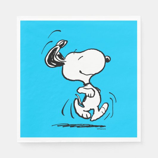 Erdnüsse | Snoopy Happy Dance Serviette (Vorderseite)