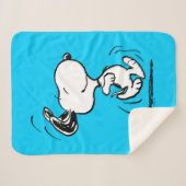 Erdnüsse | Snoopy Happy Dance Sherpadecke (Vorderseite (Horizontal))