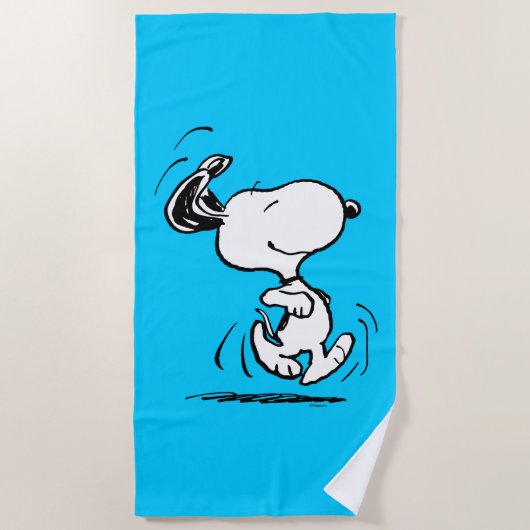 Erdnüsse | Snoopy Happy Dance Strandtuch (Vorderseite)