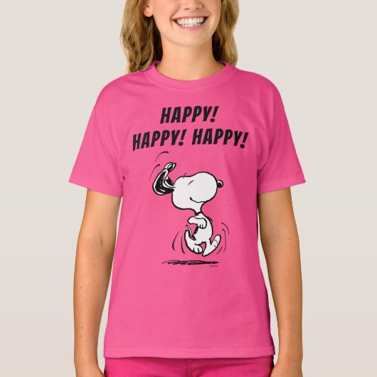 Erdnüsse | Snoopy Happy Dance T-Shirt (Vorderseite)