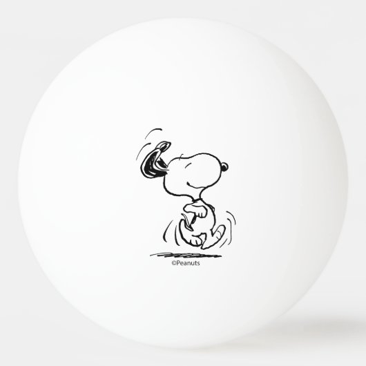 Erdnüsse | Snoopy Happy Dance Tischtennisball (Vorderseite)