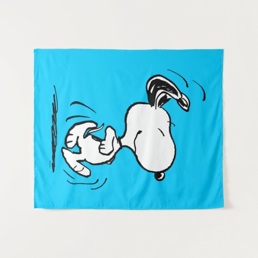 Erdnüsse | Snoopy Happy Dance Wandteppich (Vorderseite (Horizontal))