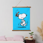 Erdnüsse | Snoopy Happy Dance Wandteppich Mit Holzrahmen (Schlafzimmer)
