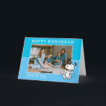 Erdnüsse | Snoopy Happy Hanukkah Feiertagskarte<br><div class="desc">Schicken Sie diese lustige "Peanuts"-Urlaubskarte. Personalisieren Sie mit Ihrem Foto.</div>