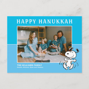 Erdnüsse   Snoopy Happy Hanukkah Feiertagspostkarte