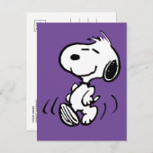 Erdnüsse | Snoopy Happy Smile Dance Postkarte (Vorne/Hinten)