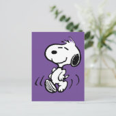Erdnüsse | Snoopy Happy Smile Dance Postkarte (Stehend Vorderseite)