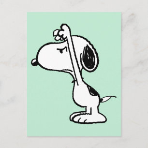Erdnüsse   Snoopy hat dich erschreckt Postkarte