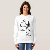 Erdnüsse | Snoopy hat dich erschreckt Sweatshirt (Vorne ganz)