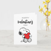 Erdnüsse | Snoopy Heart Hug Karte (Gelbe Blume)
