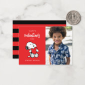 Erdnüsse | Snoopy Heart Hug Mitteilungskarte (Vorderseite/Rückseite Beispiel)