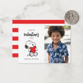 Erdnüsse | Snoopy Heart Hug Mitteilungskarte (Vorderseite/Rückseite Beispiel)