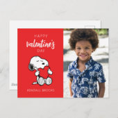 Erdnüsse | Snoopy Heart Hug Postkarte (Vorne/Hinten)