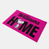 Erdnüsse | Snoopy Heart | PERSONALISIERT Fußmatte (Schrägansicht)