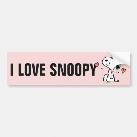 Erdnüsse | Snoopy Hearts Autoaufkleber (Vorne)